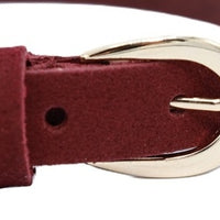 Smalle riem van suede soepel leer. 