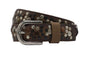 Bruine S Oliver riem vol met verschillende studs.