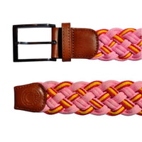 Roze nette gevlochten riem.
