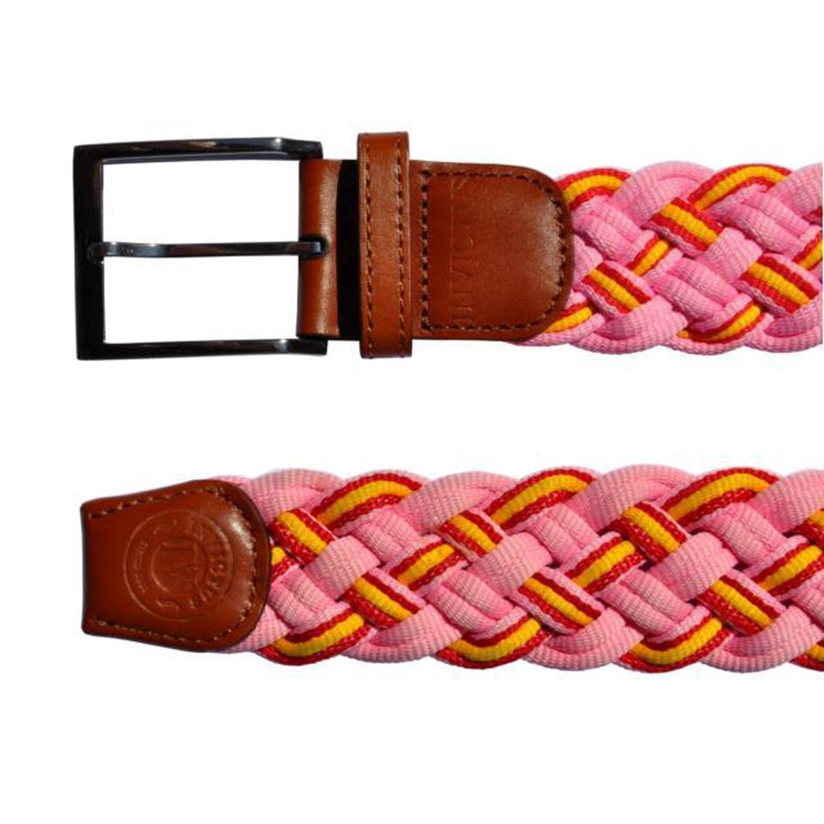 Roze nette gevlochten riem.
