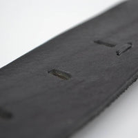 Stoere zwarte riem met gave details 