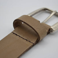 split lederen taupe dames/heren riem