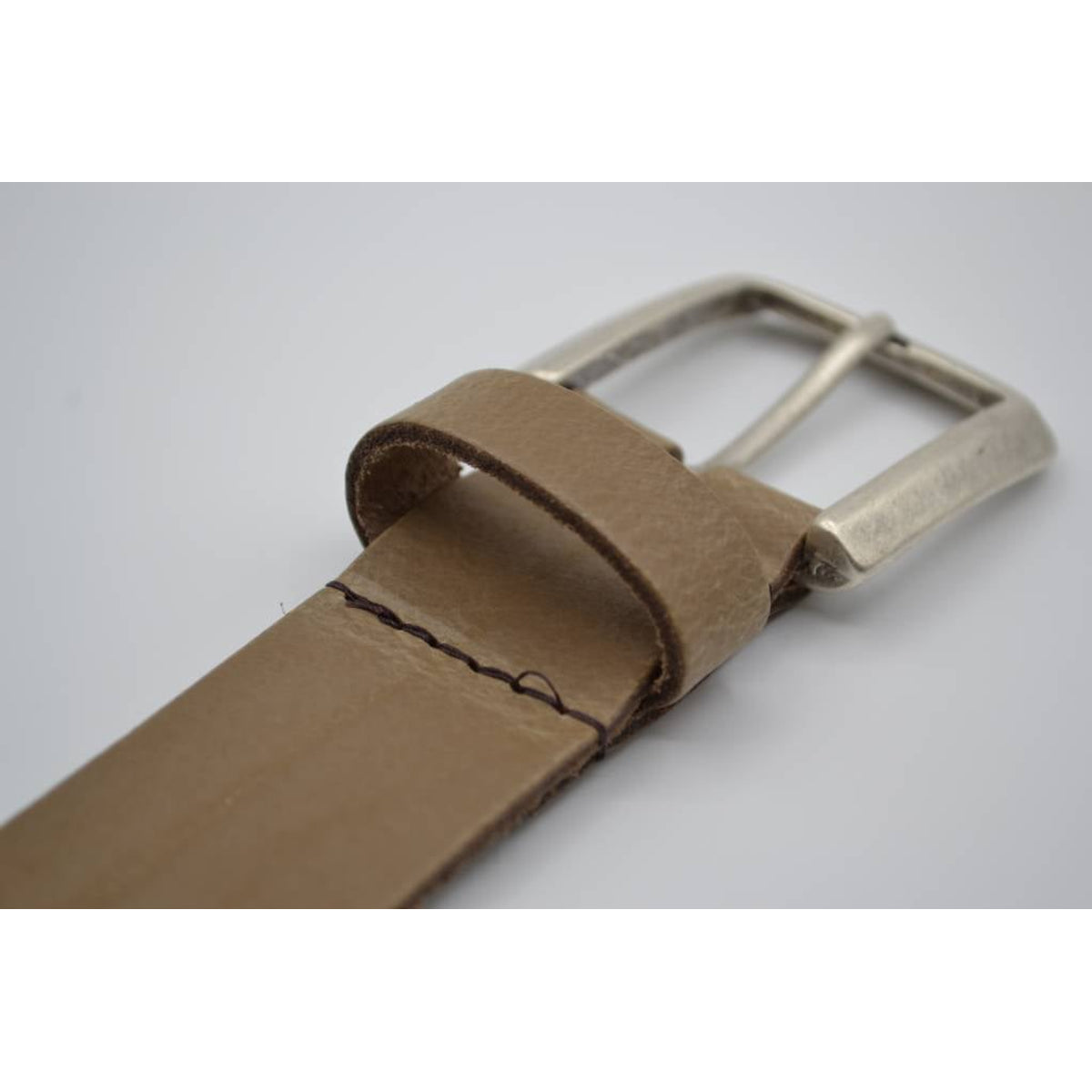 split lederen taupe dames/heren riem
