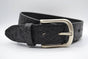 4cm croco zwart italiaans volnerf lederen casual riem
