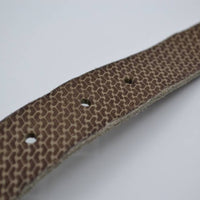 golf gelaserde taupe echt lederen riem 
