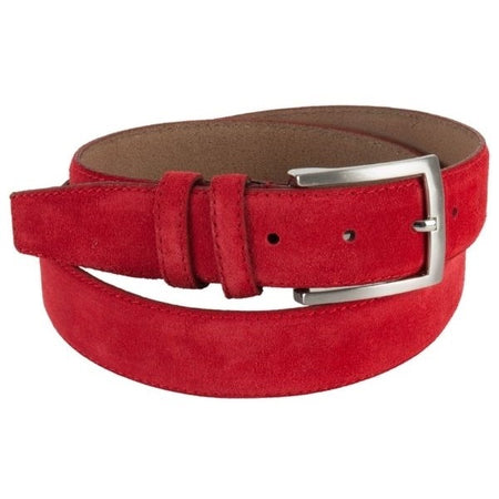 Rode suede 35mm brede riem.