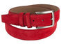 Rode suede 35mm brede riem.