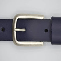 split lederen marine blauwe dames/heren riem