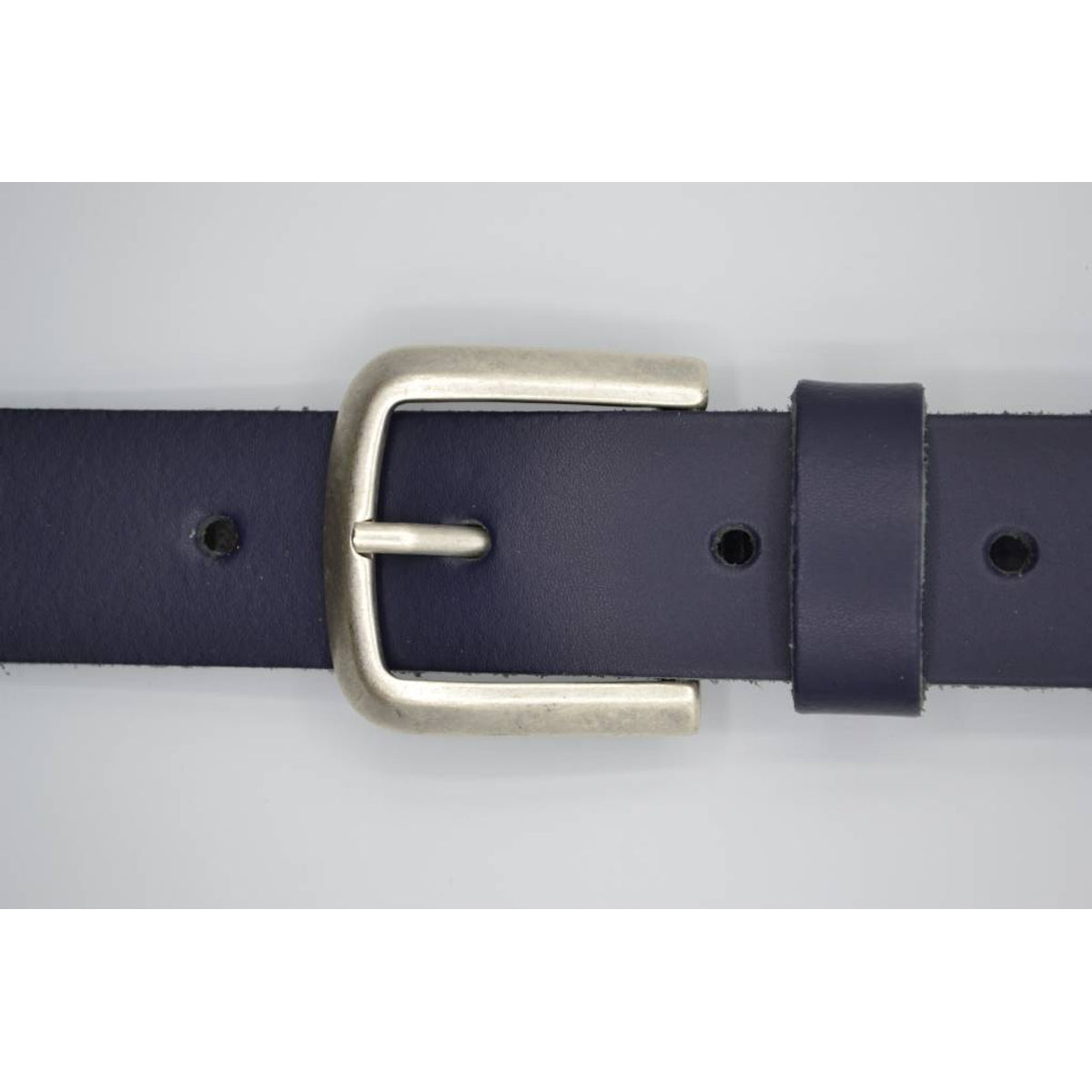 split lederen marine blauwe dames/heren riem
