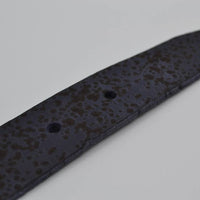 gelaserde blauwe echt lederen riem 