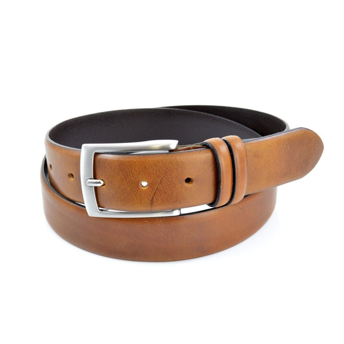 Cognac nette herenriem 