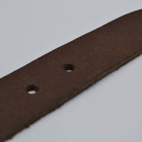 Ster gelaserde bruine echt lederen riem  