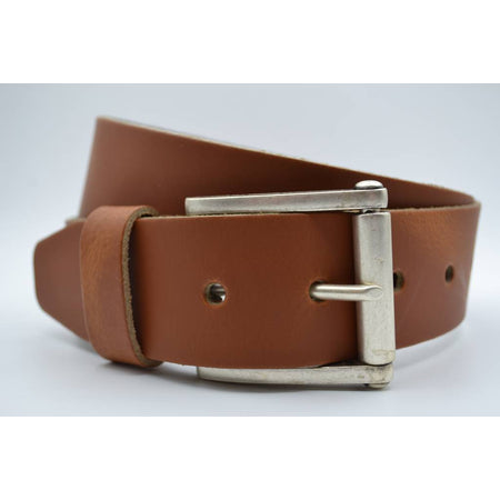 4,5cm echt lederen casual cognac riem.