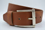 4,5cm echt lederen casual cognac riem.