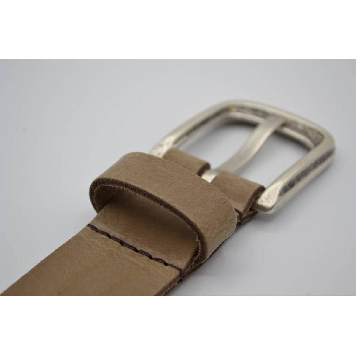 split lederen 35 mm taupe casual riem 