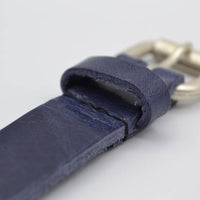 Blauwe 20mm brede riem met bolstuds