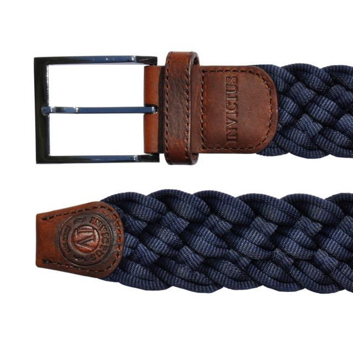 Blauwe nette gevlochten riem