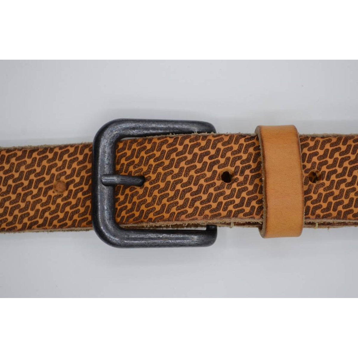 golf gelaserde cognac echt lederen riem 