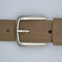 split lederen taupe kinder riem