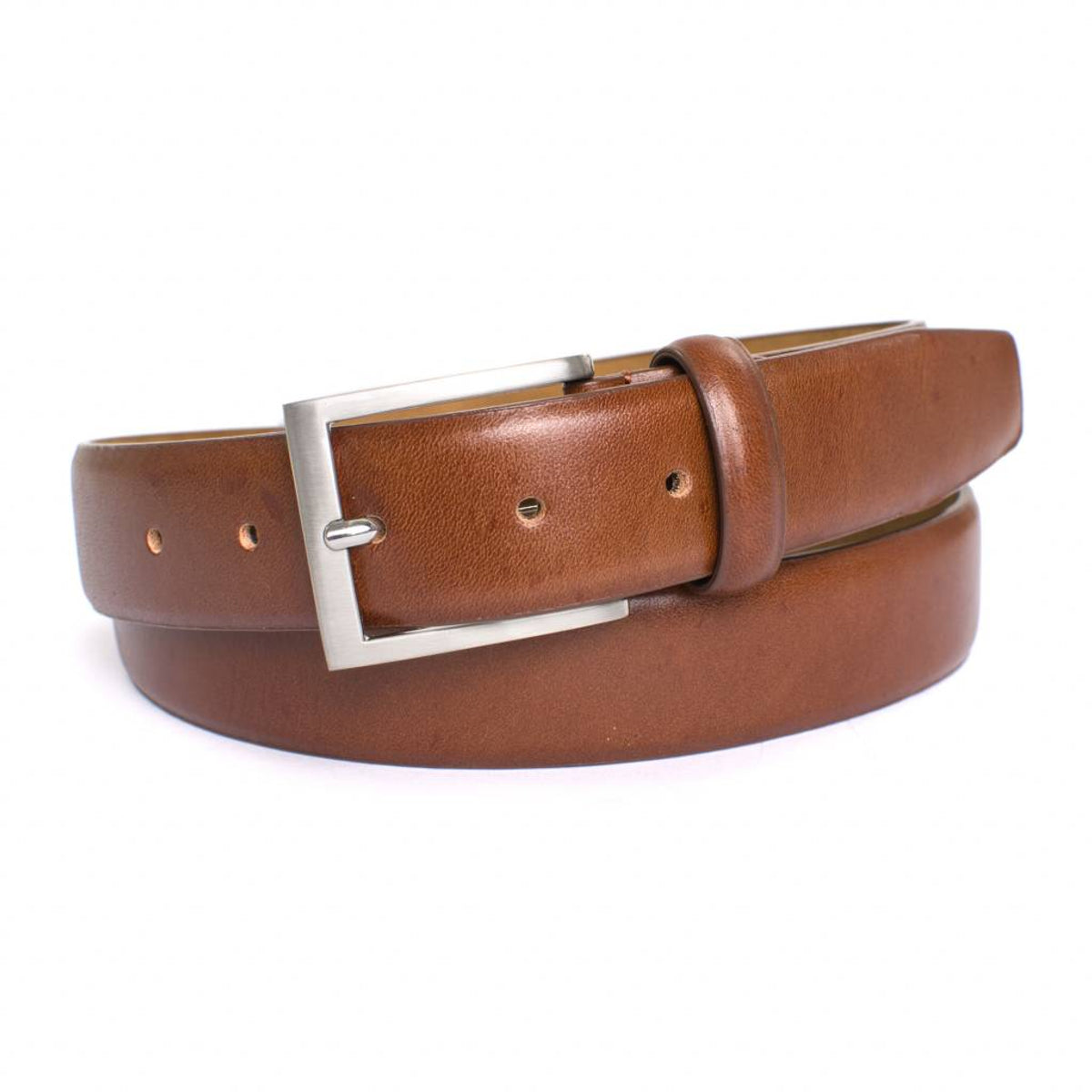 Cognac gladde heren riem