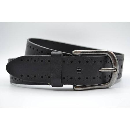 4cm zwarte diep gelaserde volnerf riem