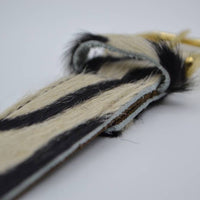 3cm brede zebraprintriem met gouden gesp