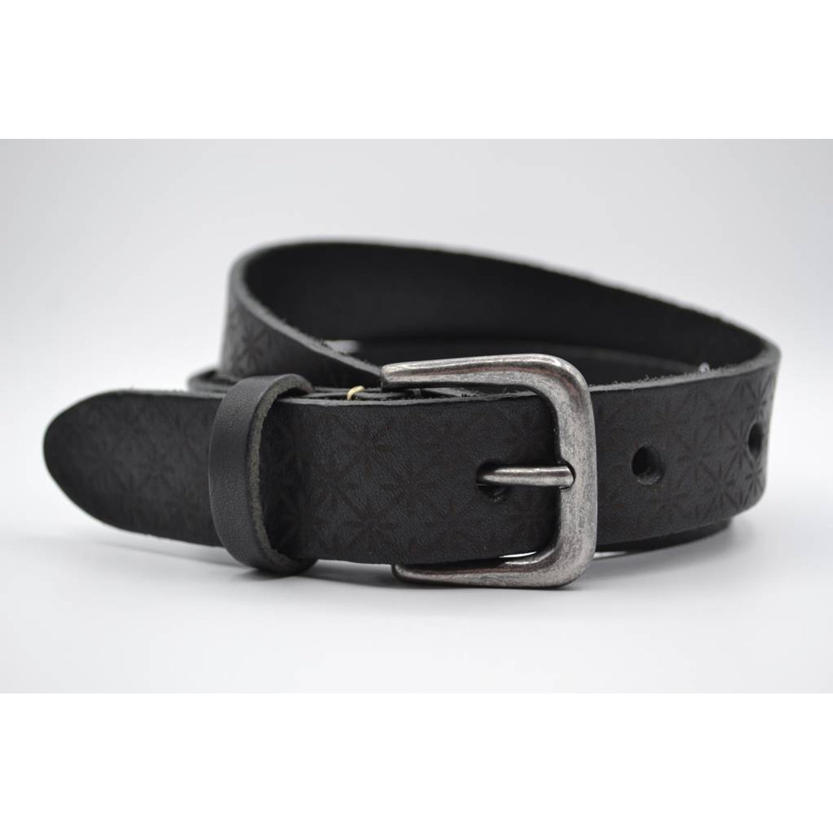 3cm zwarte kinder riem met sneeuvlok print