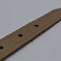 taupe 20mm brede riem met dubbele lus