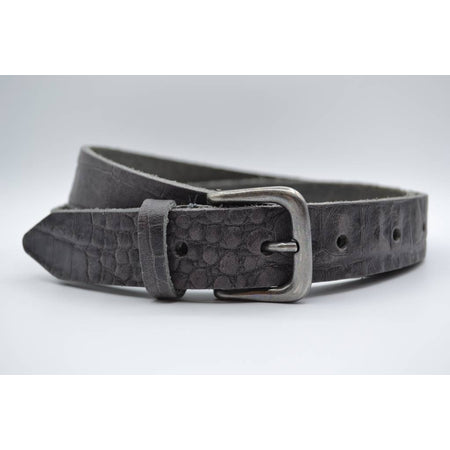 3cm grijze italiaans volnerf lederen casual riem