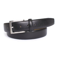 zwart gladde heren riem