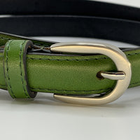 Nette groene 2cm brede damesriem.
