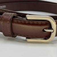 Nette Bordeaux rode 2cm brede damesriem.