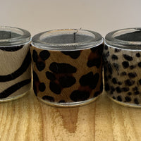 Zebra print waxinelichthouder