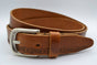 cognac riem met fietskettingprint