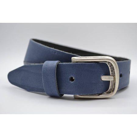 split lederen blauwe kinder riem 