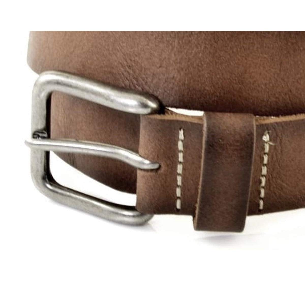 Cognac kinderriem met kreukprint