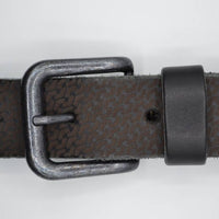 golf gelaserde zwarte echt lederen riem 