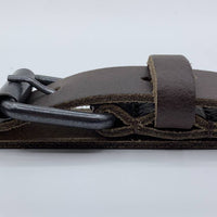 Bruine stoere kinderriem