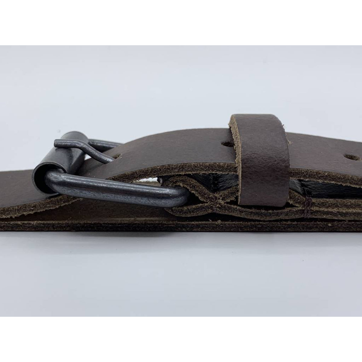 Bruine stoere kinderriem