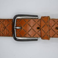 Cognac echt lederen kinder riem