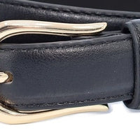 Zwarte PU vegan leather riem.