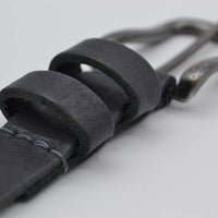 antracite 20mm brede riem met dubbele lus