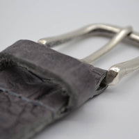 3cm grijze italiaans volnerf lederen casual riem