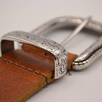 4cm western cognac volnerf lederen riem