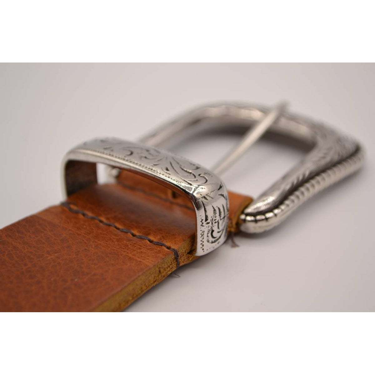 4cm western cognac volnerf lederen riem