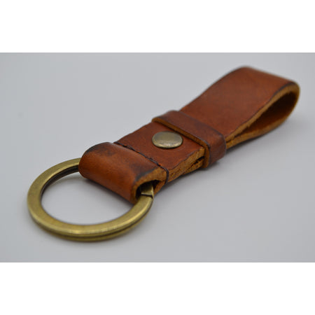 Cognac vintage sleutelhanger met naam of logo