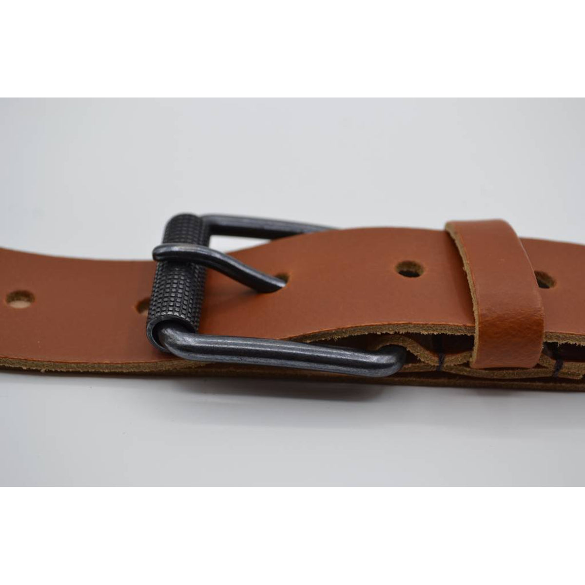 split lederen 40mm cognac casual riem