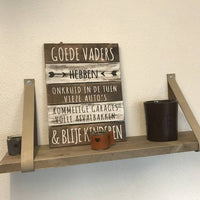Leren Plankdragers wit