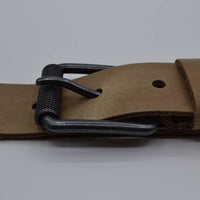 split lederen 40mm taupe casual riem
