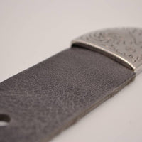 4cm western grijze volnerf lederen riem